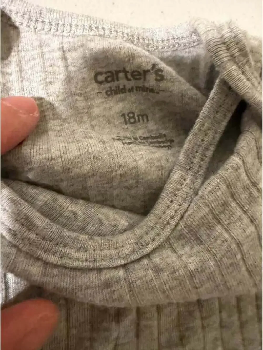 Carter's Short Sleeve Ribbed Bodysuits 3-Pack